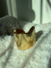 Load image into Gallery viewer, Brass Cuff Handstamped with&quot;LOVE&quot; Bracelet