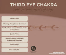 Load image into Gallery viewer, Gold Crescent Moon Ring Third Eye Chakra &quot;Inner Vision&quot;