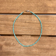 Load image into Gallery viewer, Sky Blue Dainty Turquoise Beaded Choker Necklace Throat Chakra &quot;Voice of Truth&quot;
