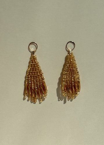 Gold Bling Beaded Earrings