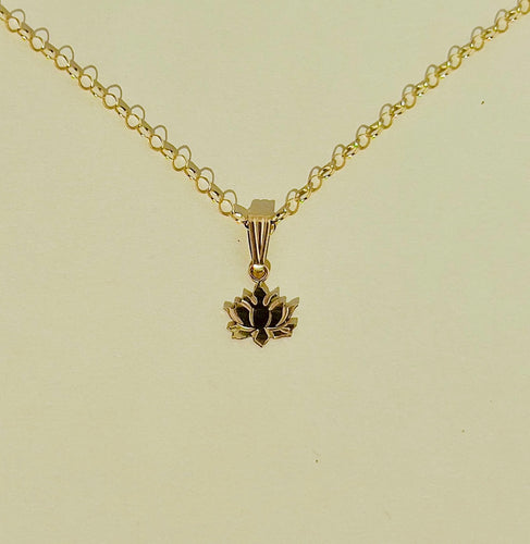 Gold Lotus Necklace