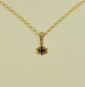 Gold Lotus Necklace