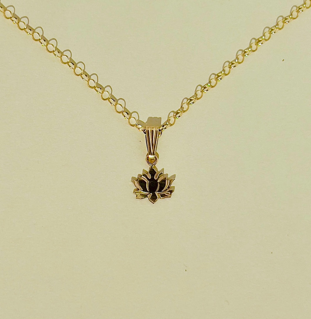 Gold Lotus Necklace