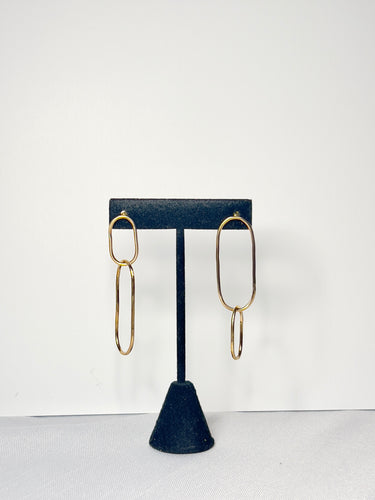 Gold Link Earrings