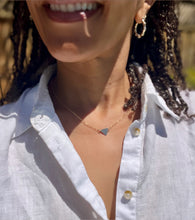 Load image into Gallery viewer, Gold Root Chakra Triangle Pendant Necklace &quot;Earth Keeper&quot;
