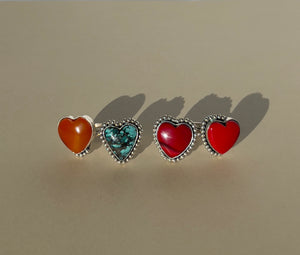 Yungai Turquoise Heart Ring