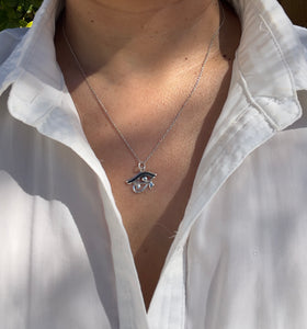 Silver Eye of Horus Necklace