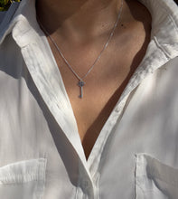 Load image into Gallery viewer, Silver Key Necklace