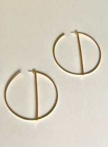 Gold Long Bar Multi Way Earrings