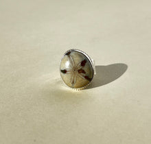 Load image into Gallery viewer, Sand Dollar Fossil Ring Size 5