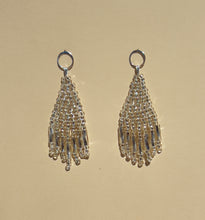 Load image into Gallery viewer, Silver Shine Beaded Earrings