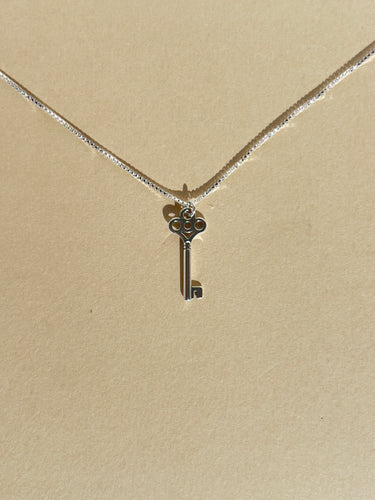 Silver Key Necklace