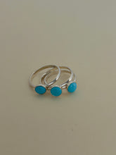 Load image into Gallery viewer, Sky Blue Prince Egyptian Turquoise Stacker Ring