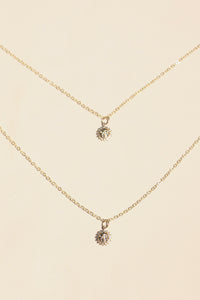 Gold Solar Plexus Chakra Sunburst Necklace "Inner Sun"