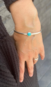 Silver Turquoise Cuff Bracelet