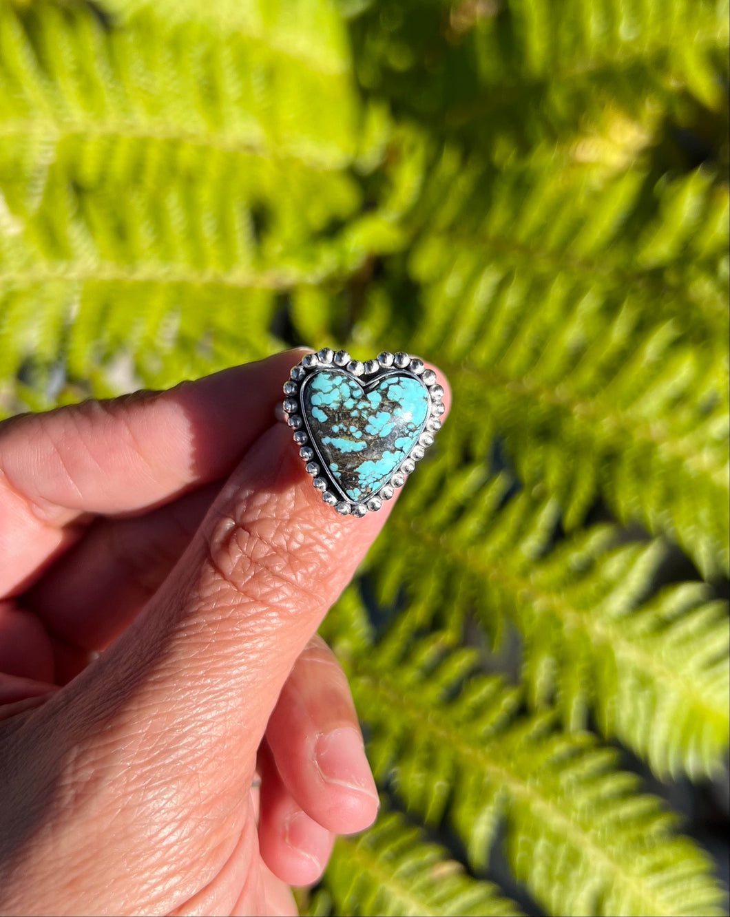 Yungai Turquoise Heart Ring