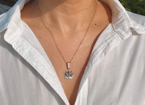 Gold Lotus Necklace