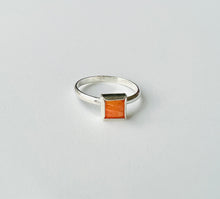 Load image into Gallery viewer, Square Spiny Oyster Stacker Ring