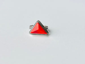 Red Rosarita Triangle Ring