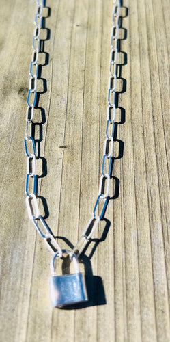 Silver Lock Necklace